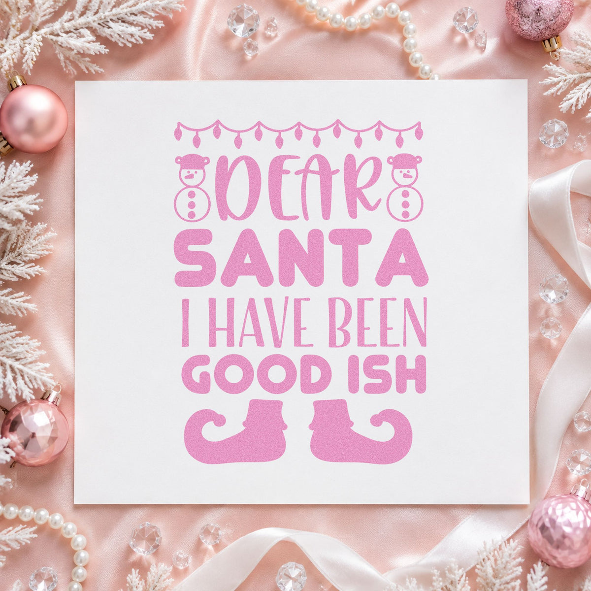 Dear Santa Good Ish Hand Stamp – Duo in use 10