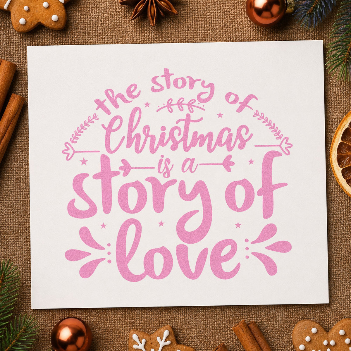Christmas Story Of Love Stamp – Self-Inking in use 10