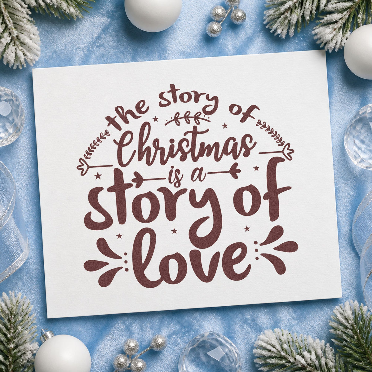 Christmas Story Of Love Stamp – Self-Inking in use 4