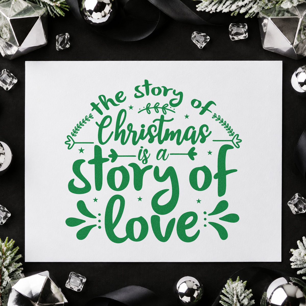 Christmas Story Of Love Stamp – Self-Inking in use 6