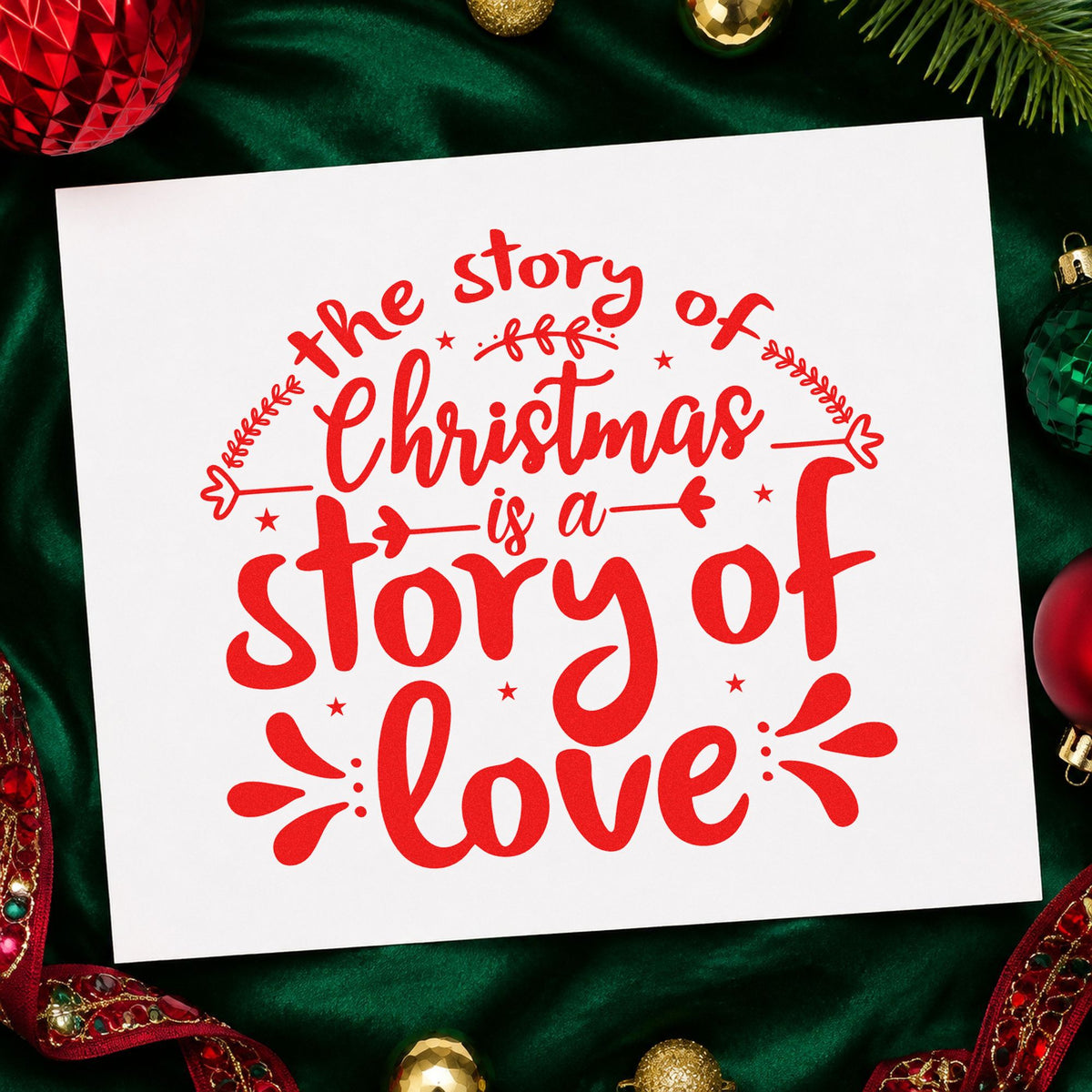 Christmas Story Of Love Stamp – Self-Inking in use 7