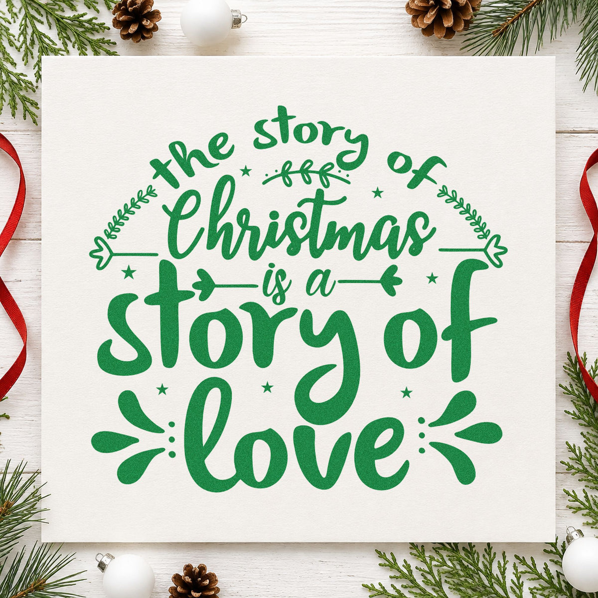 Christmas Story Of Love Stamp – Self-Inking in use 8