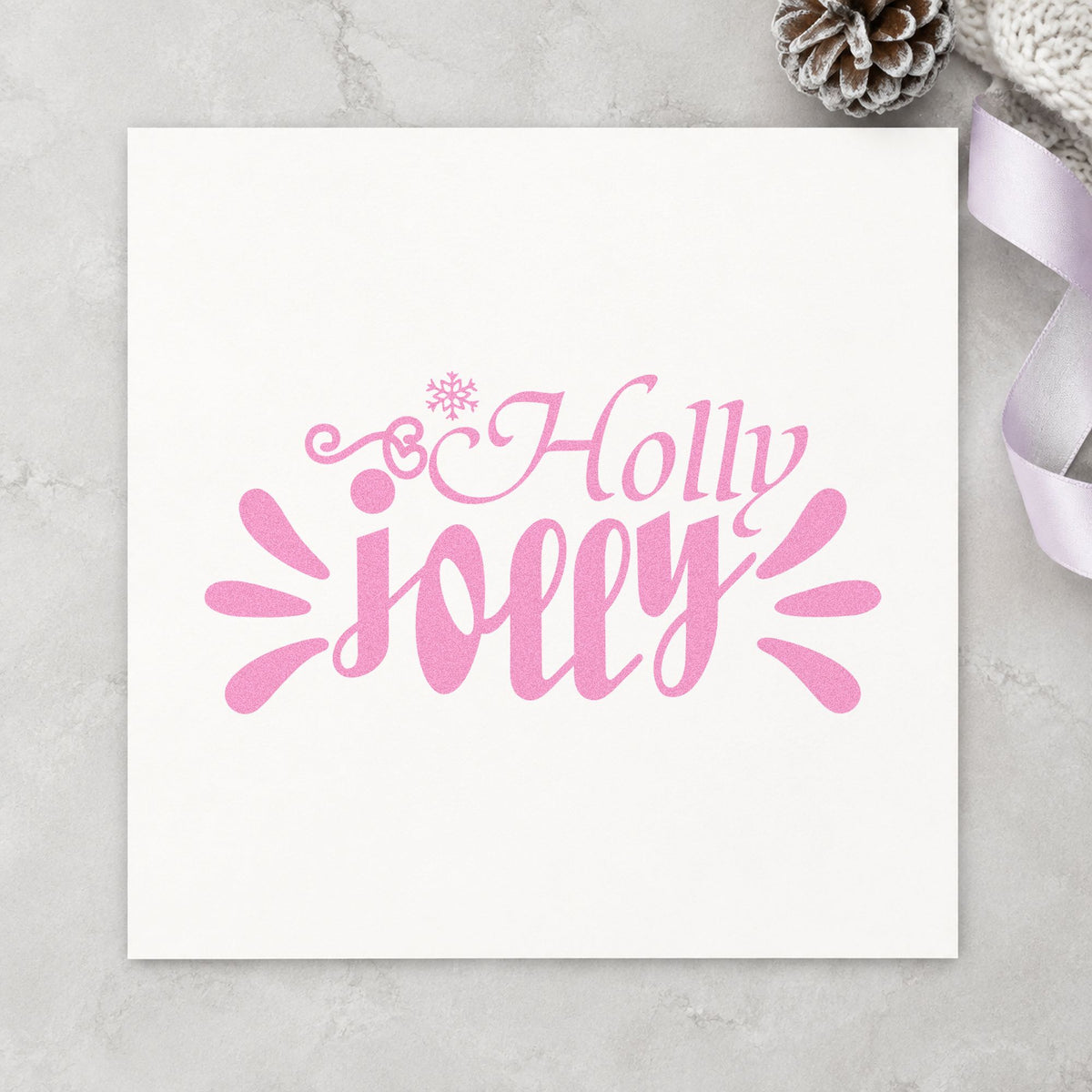 Holly Jolly Accent Rays Snowflakes Hand Stamp – Duo in use 10