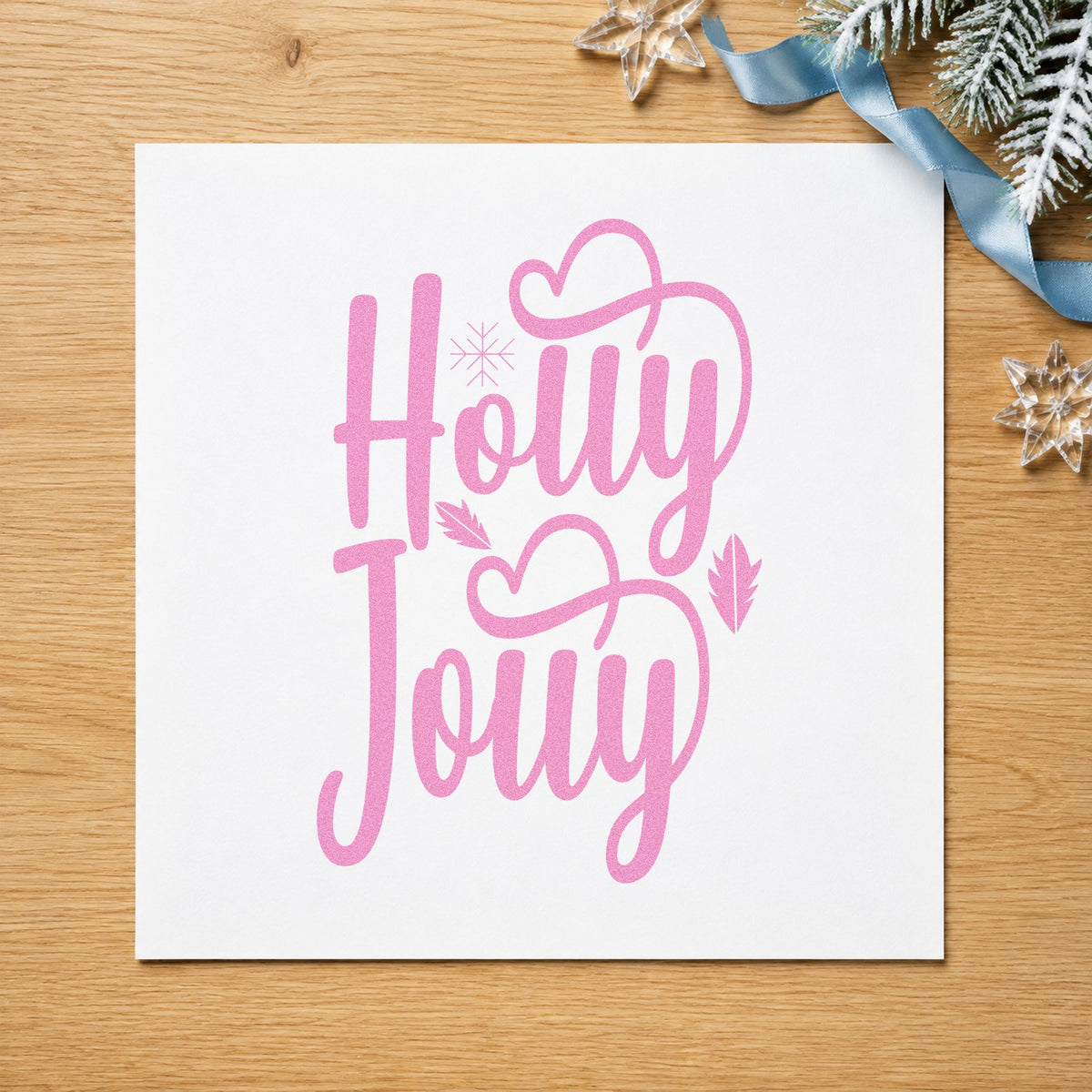 Holly Jolly Heart Accents Duo Hand Stamp in use 10