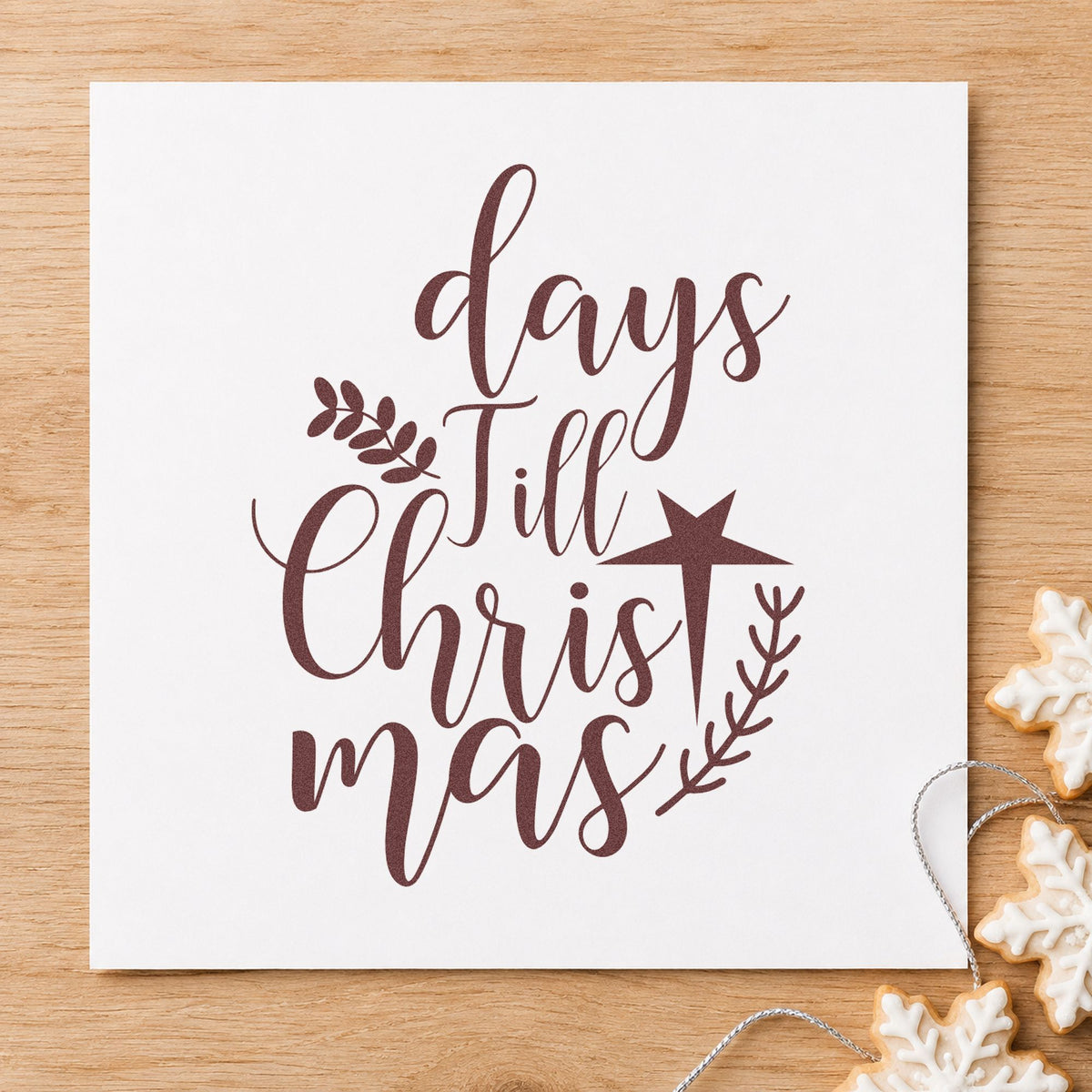 Days Till Christmas Pre-Inked Stamp – PSI in use 4