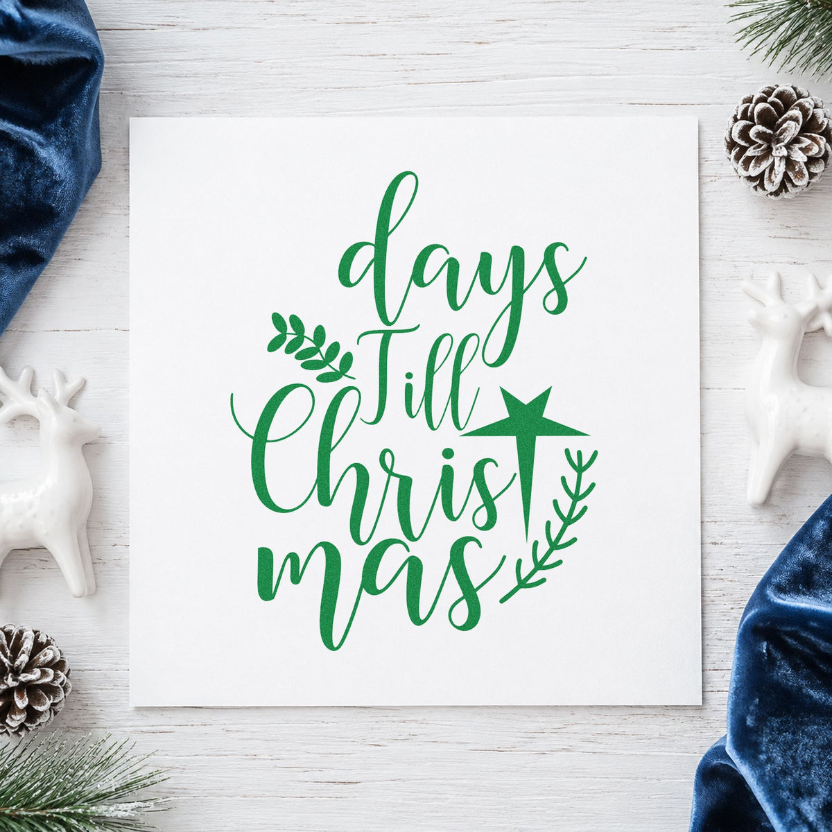 Days Till Christmas Pre-Inked Stamp – PSI in use 6