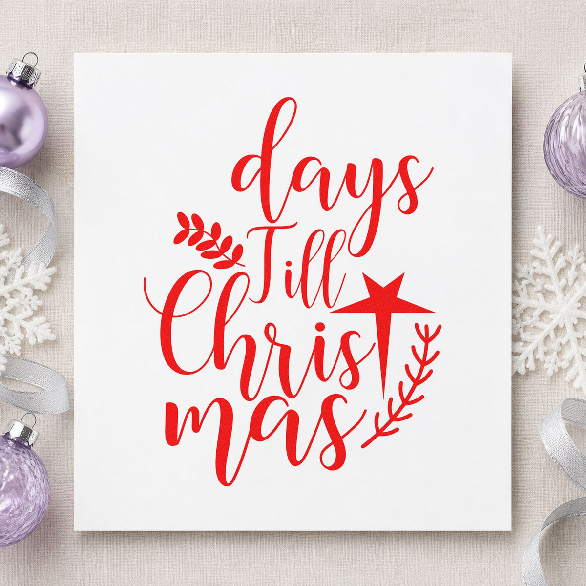 Days Till Christmas Pre-Inked Stamp – PSI in use 7