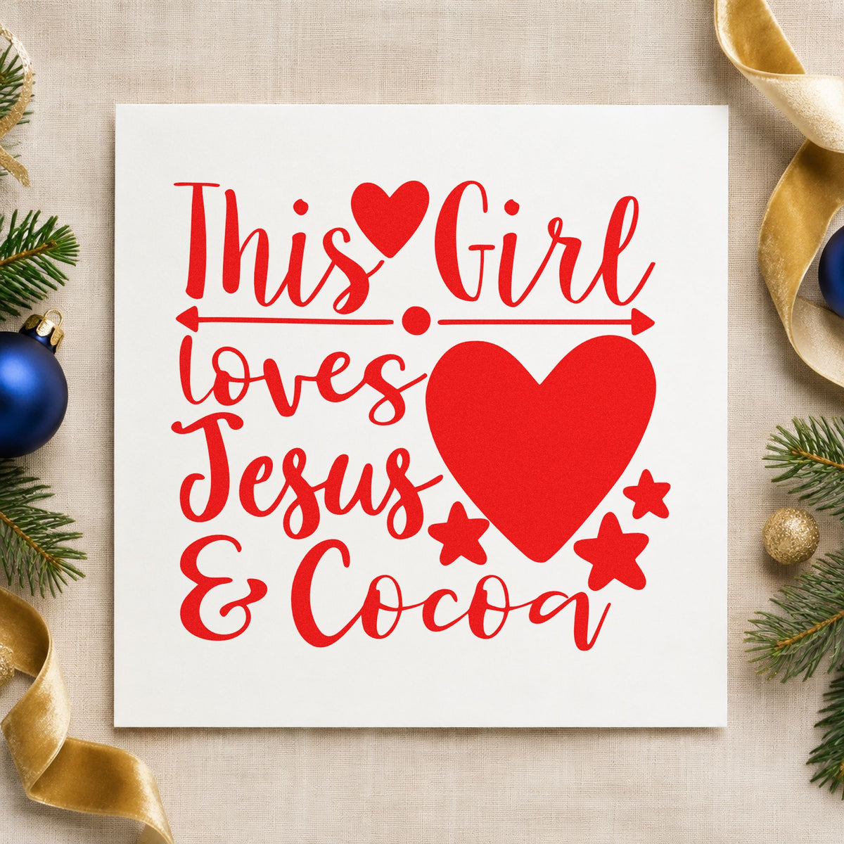 Girl Loves Jesus And Cocoa Duo Hand Stamp in use 5