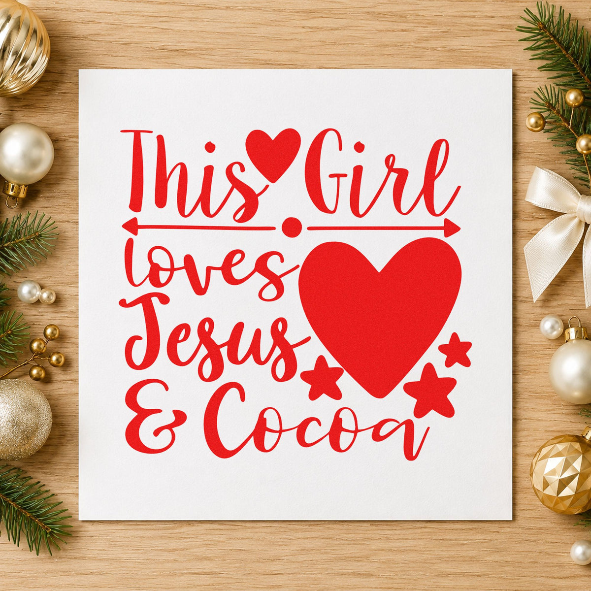 PSI Pre-Inked Girl Loves Jesus And Cocoa Stamp in use 7
