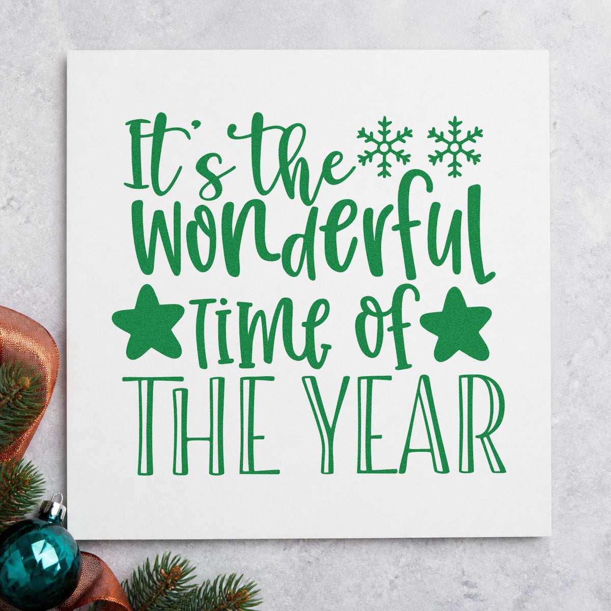 It's The Wonderful Time Of The Year Pre-Inked Stamp – PSI in use 3