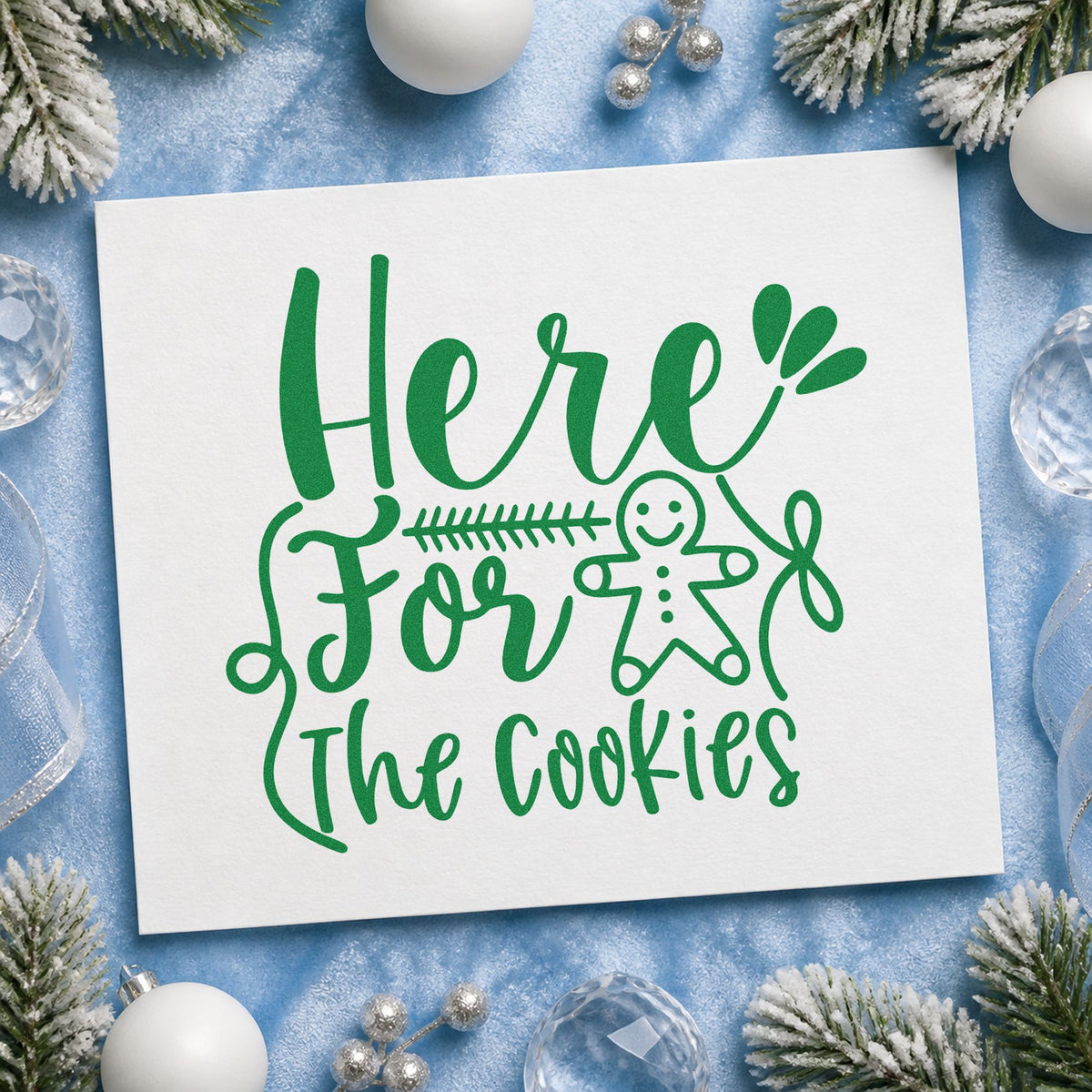 Here For The Cookies Self-Inking Stamp in use 8