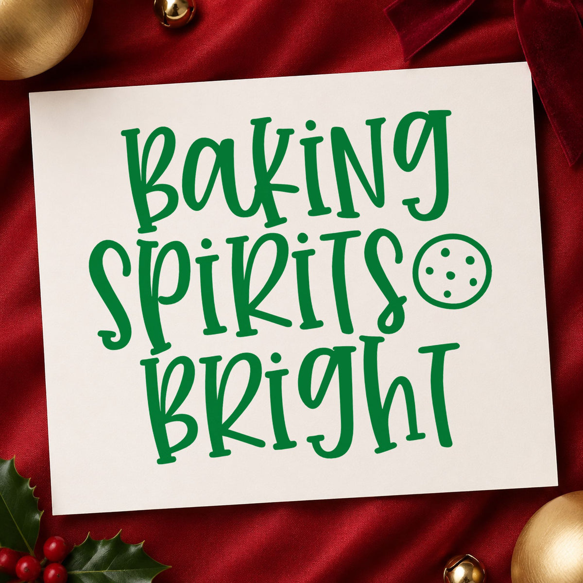 Cookie And Baking Spirits Bright Rubber Stamp – Duo Hand in use 3