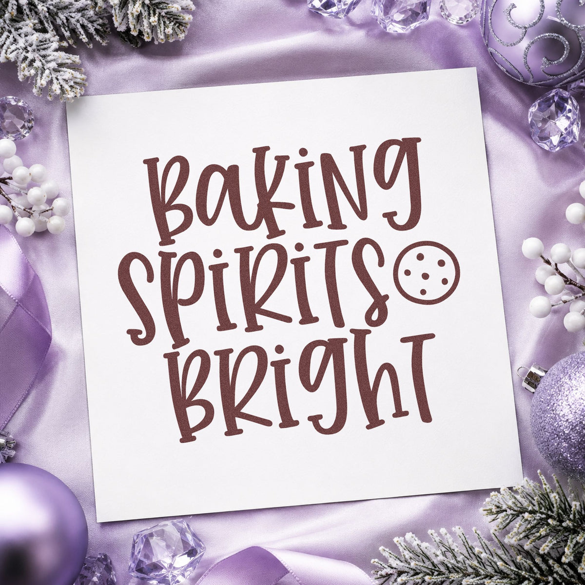 Cookie And Baking Spirits Bright Rubber Stamp – Duo Hand in use 4