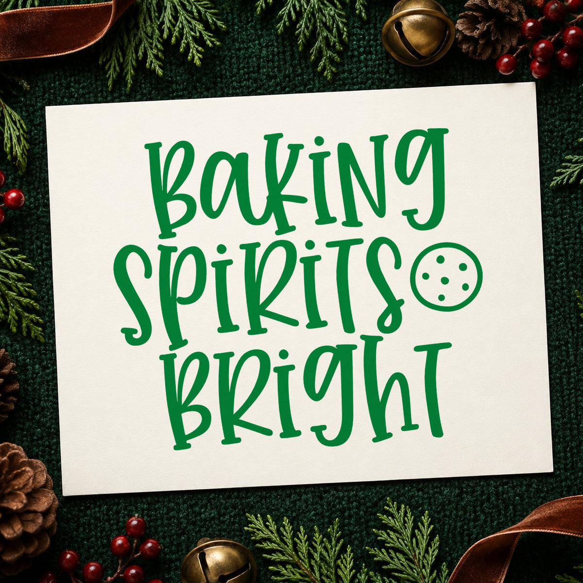Cookie And Baking Spirits Bright Rubber Stamp – Duo Hand in use 8
