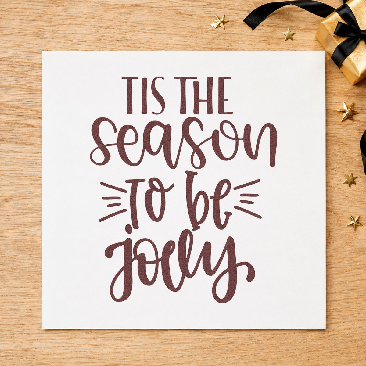 Tis The Season Jolly Lettering Stamp – Slim Pre-Inked in use 4