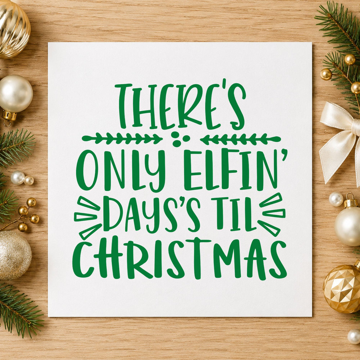 Pre-Inked Elfin Christmas Countdown Lettering Stamp – PSI in use 3