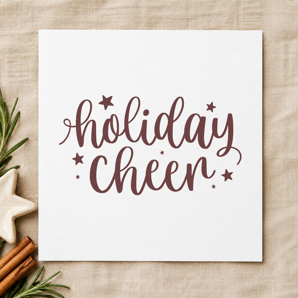 Holiday Cheer Self-Inking Stamp in use 4