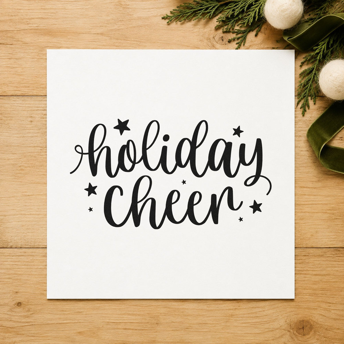 Holiday Cheer Self-Inking Stamp in use 9