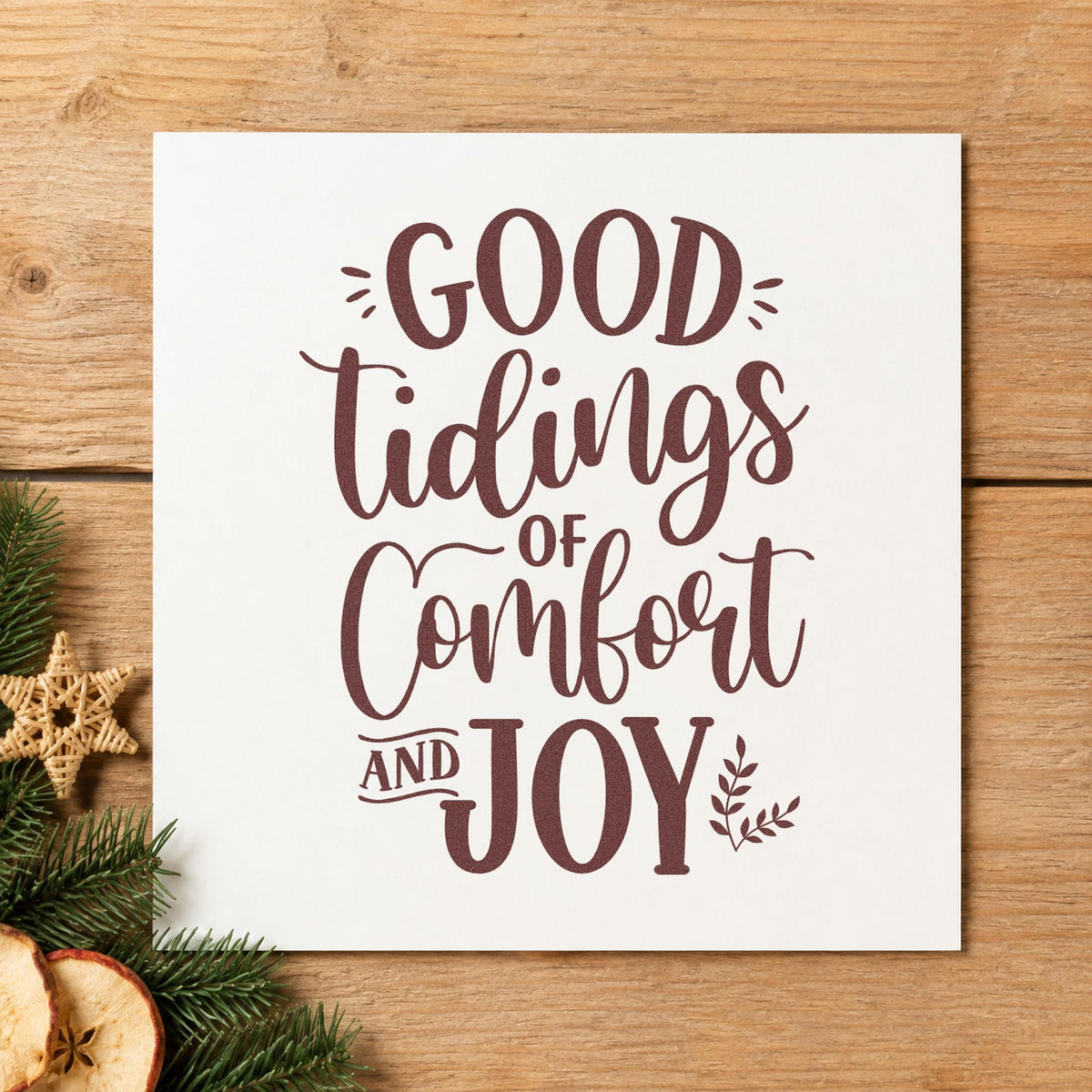 Good Tidings Of Comfort And Joy Stamp – Slim Pre-Inked in use 4