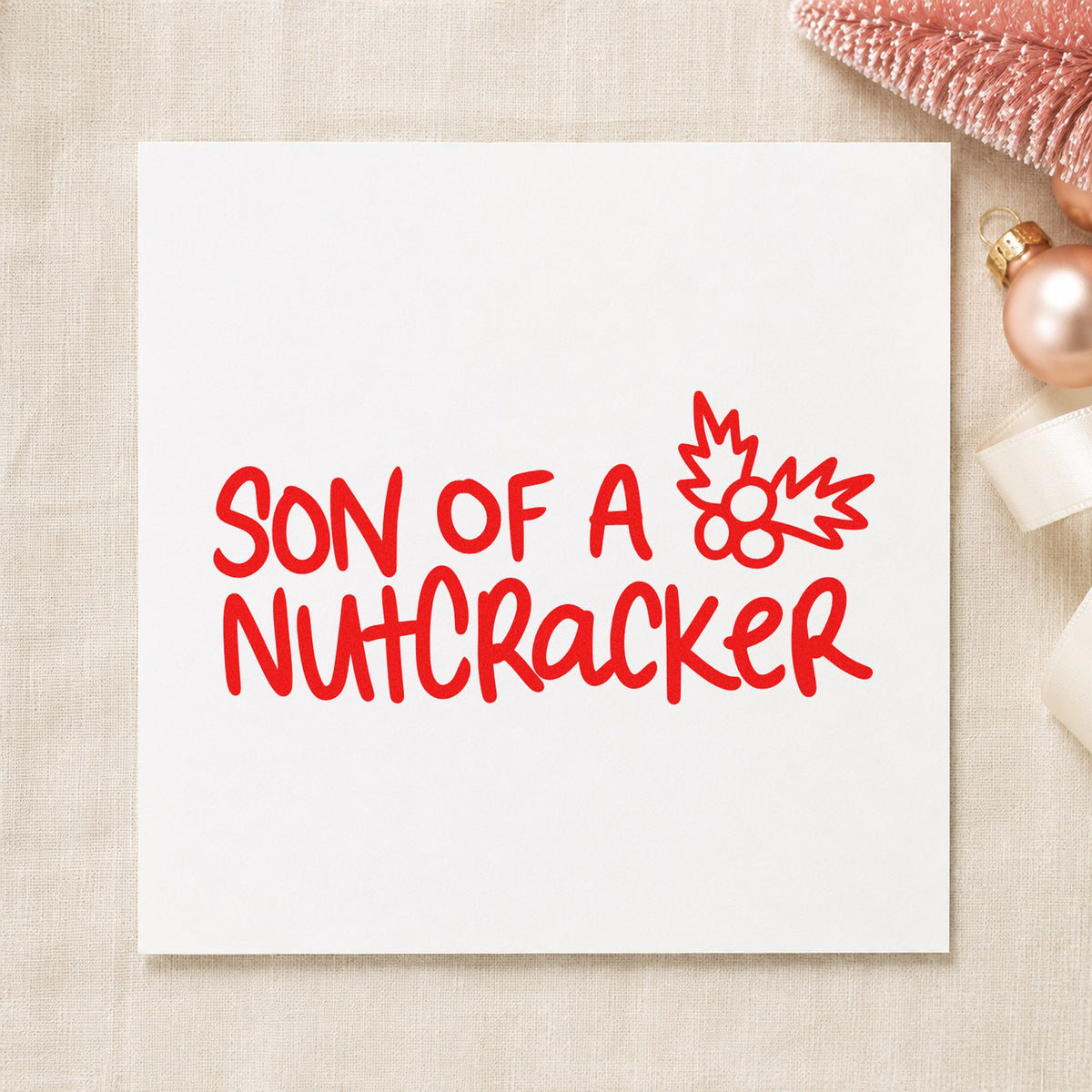 Duo Hand Son Of A Nutcracker Rubber Stamp in use 5