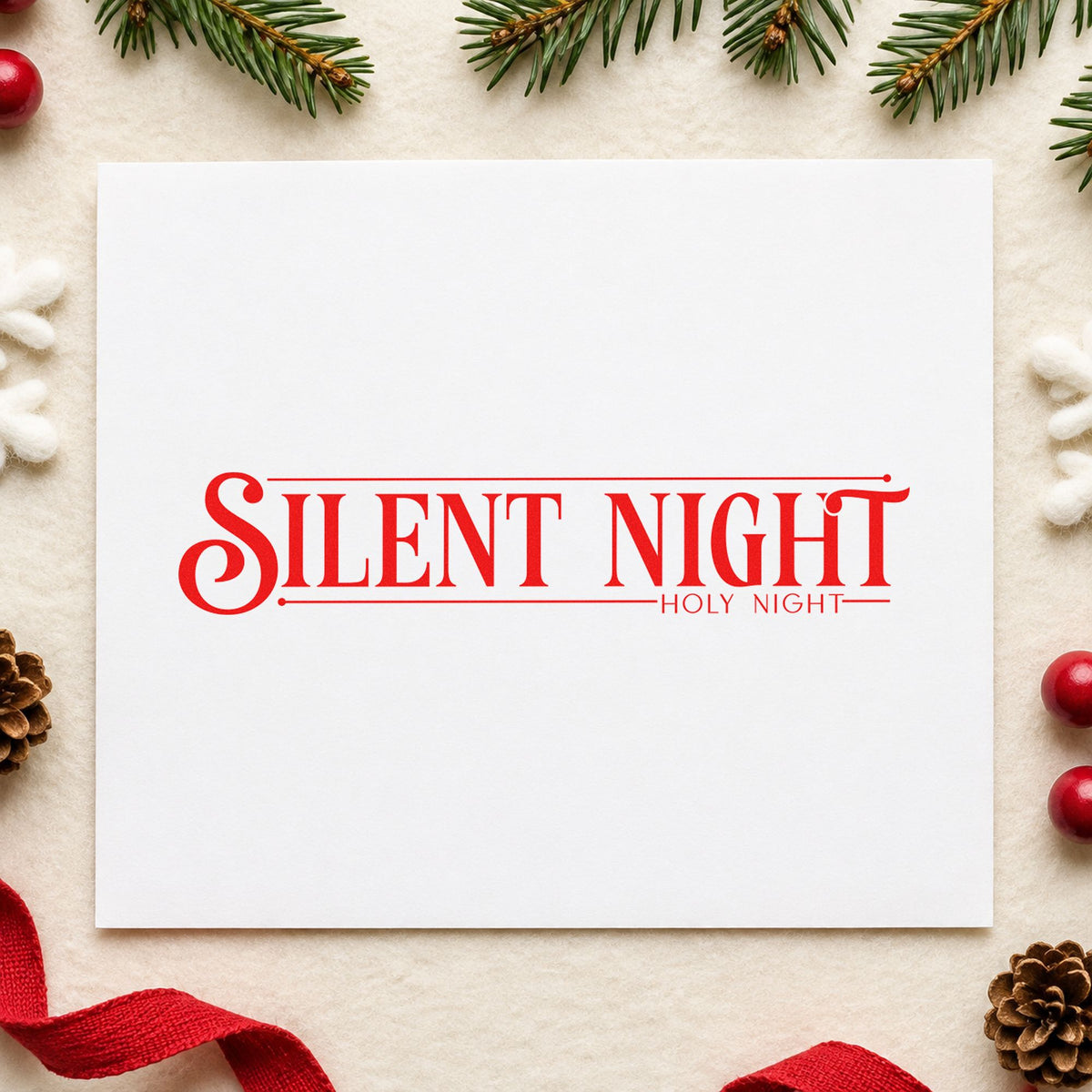 Silent Night Holy Night Hand Stamp – Duo in use 5