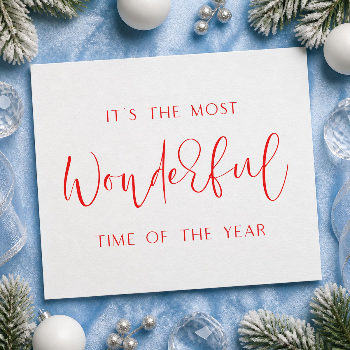 PSI Pre-Inked Most Wonderful Time Fine Script Lettering Stamp in use 5