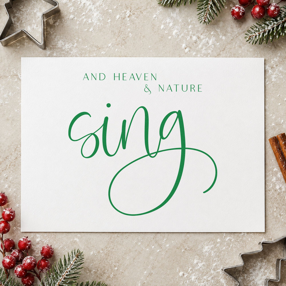 PSI Pre-Inked Heaven And Nature Sing Lettering Stamp in use 10