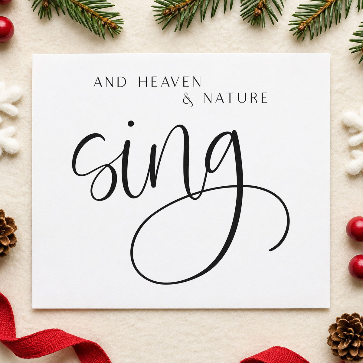 PSI Pre-Inked Heaven And Nature Sing Lettering Stamp in use 3