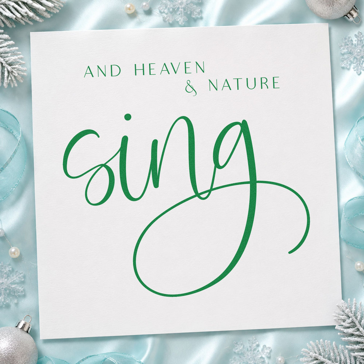 PSI Pre-Inked Heaven And Nature Sing Lettering Stamp in use 6
