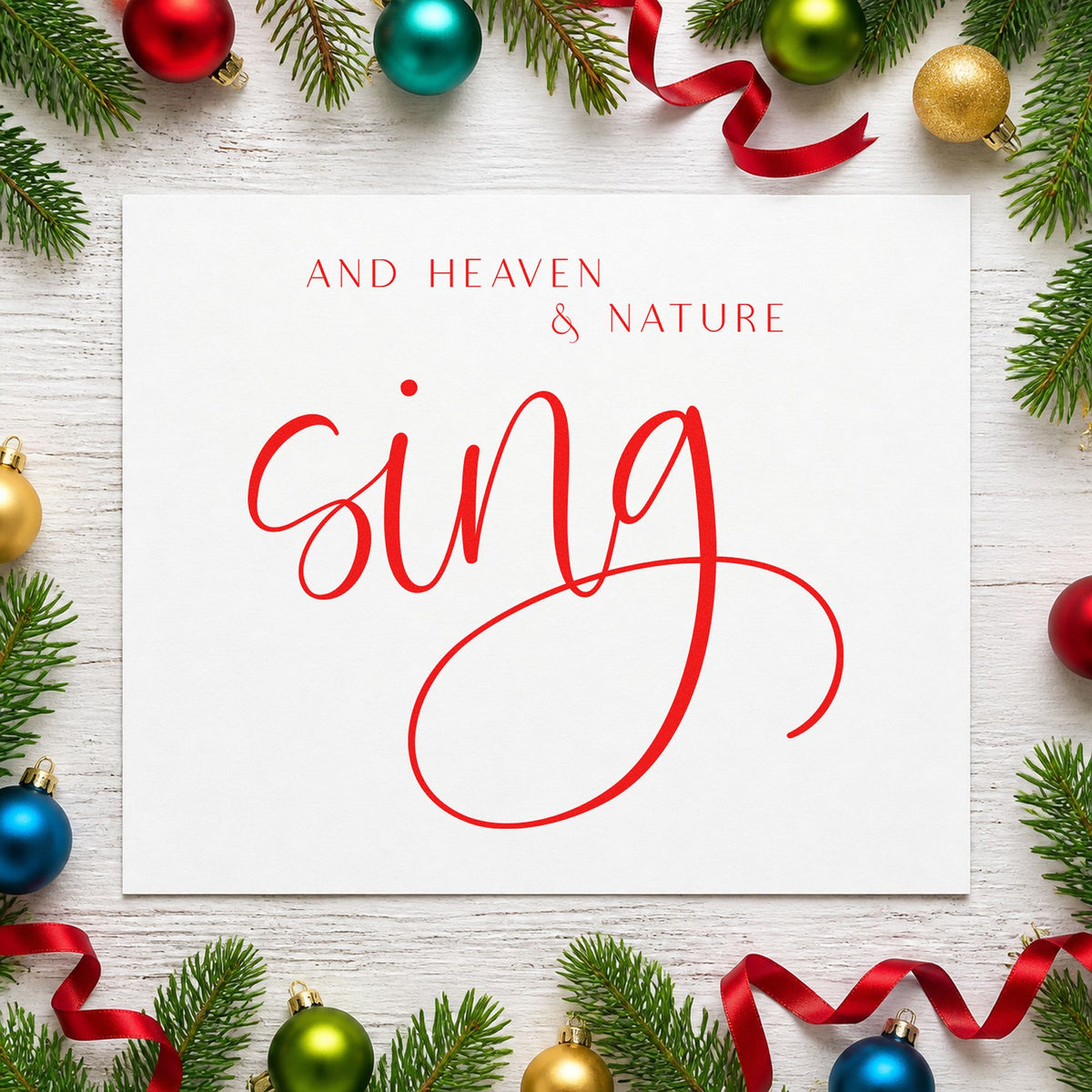 PSI Pre-Inked Heaven And Nature Sing Lettering Stamp in use 7