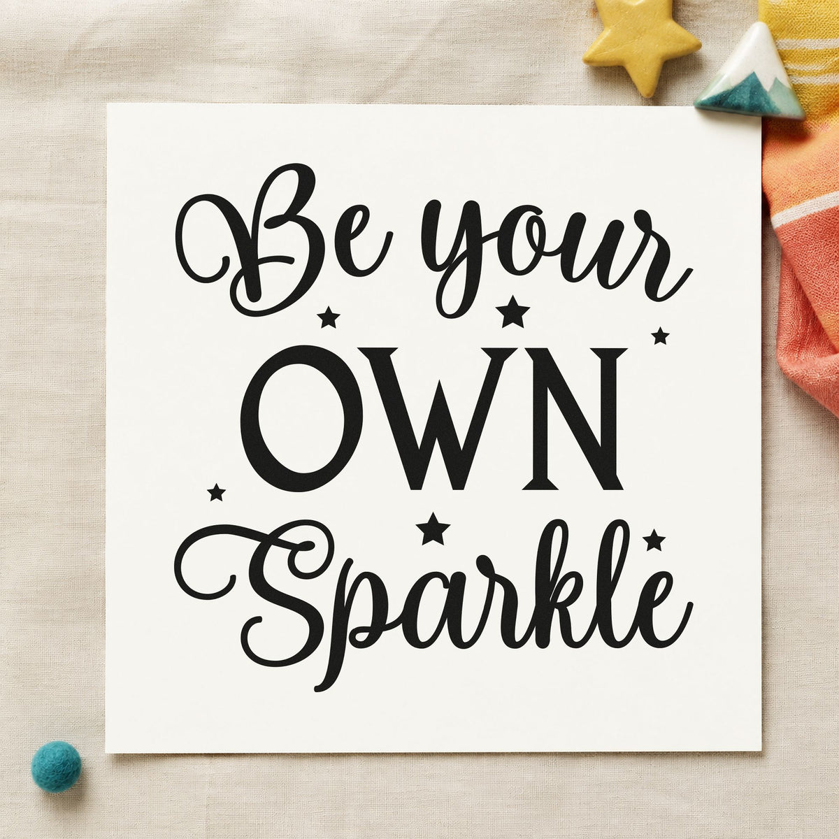 Be Your Own Sparkle With Stars Hand Stamp – Duo in use 10