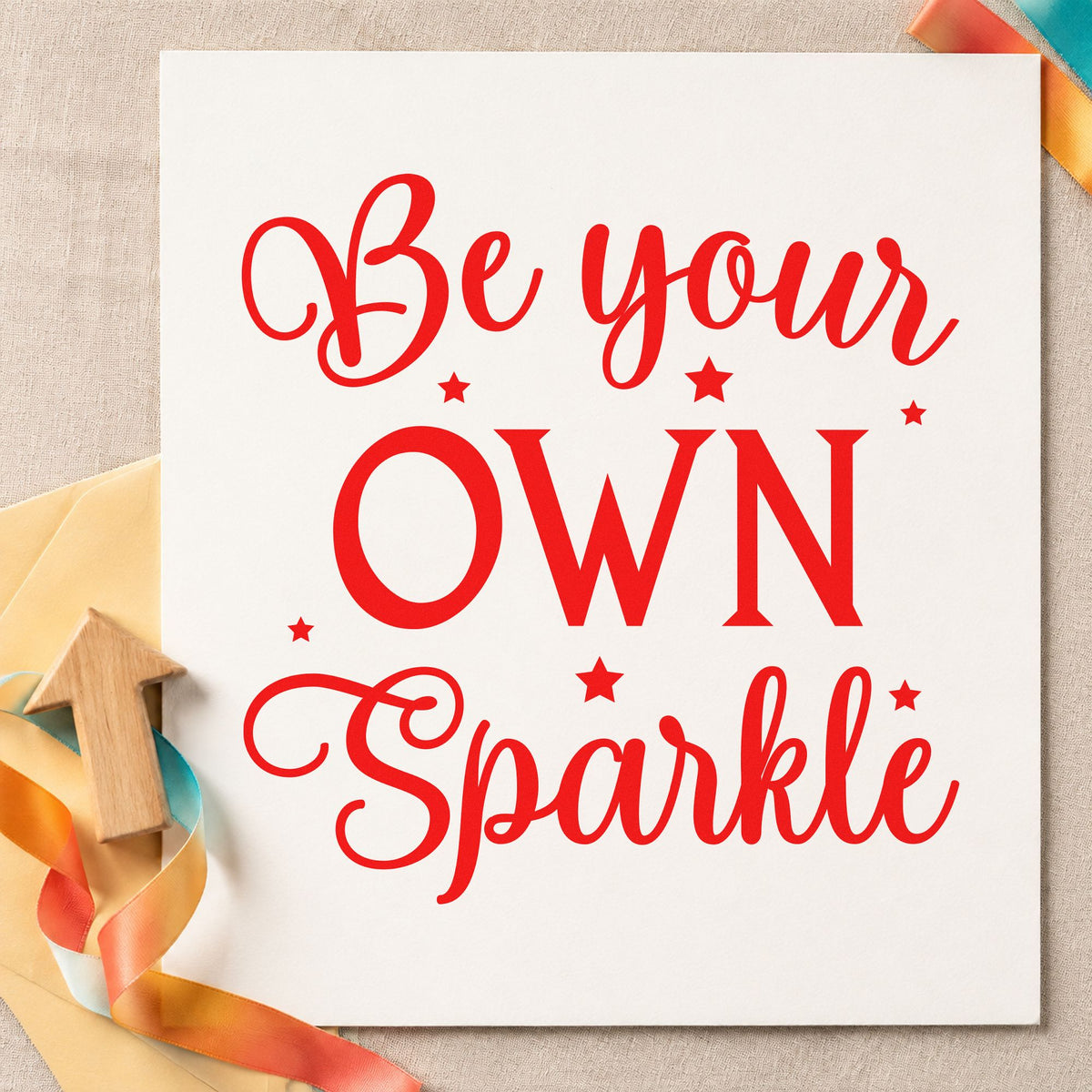Be Your Own Sparkle With Stars Hand Stamp – Duo in use 7