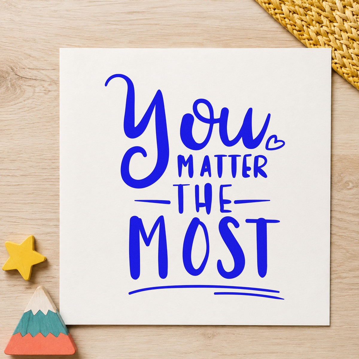 You Matter The Most Self-Inking Craft Stamp in use 6