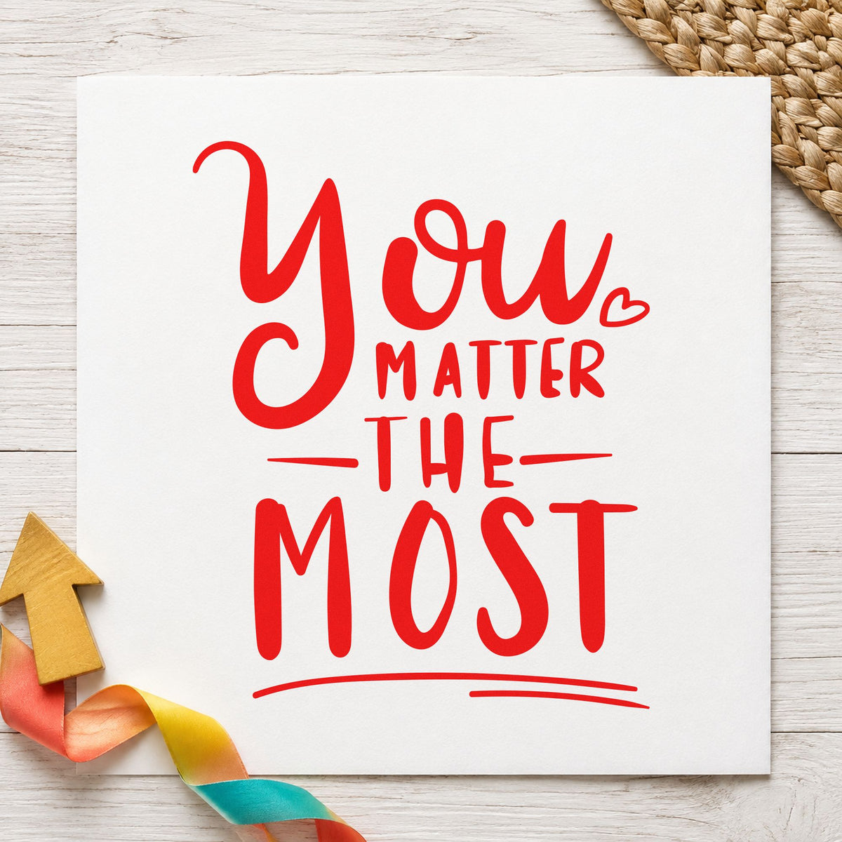 You Matter The Most Self-Inking Craft Stamp in use 7