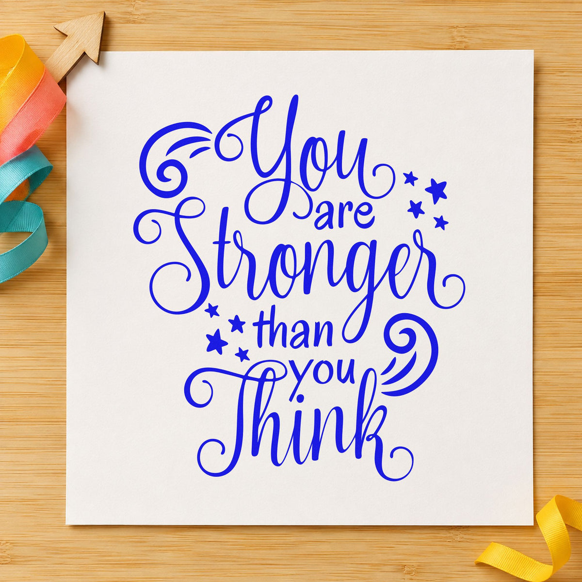 Stronger Than You Think Hand Stamp – Duo in use 5