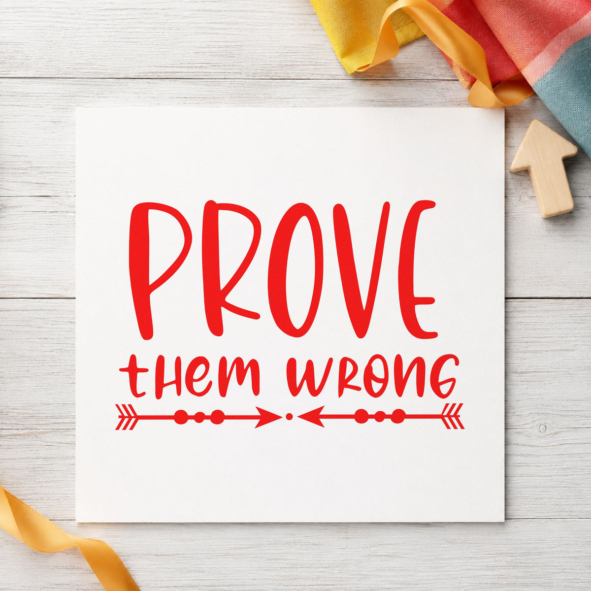 Prove Them Wrong Inward Arrows Compact Pre-Inked Stamp – Slim in use 8