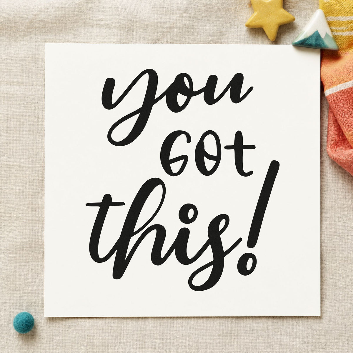 PSI Pre-Inked You Got This! Stamp in use 9