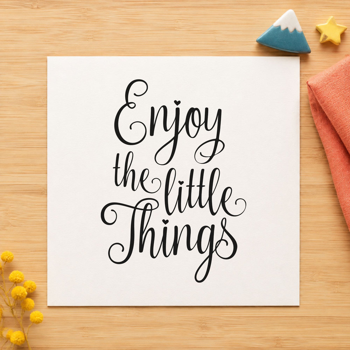 Enjoy The Little Things Stamp – PSI Pre-Inked in use 3