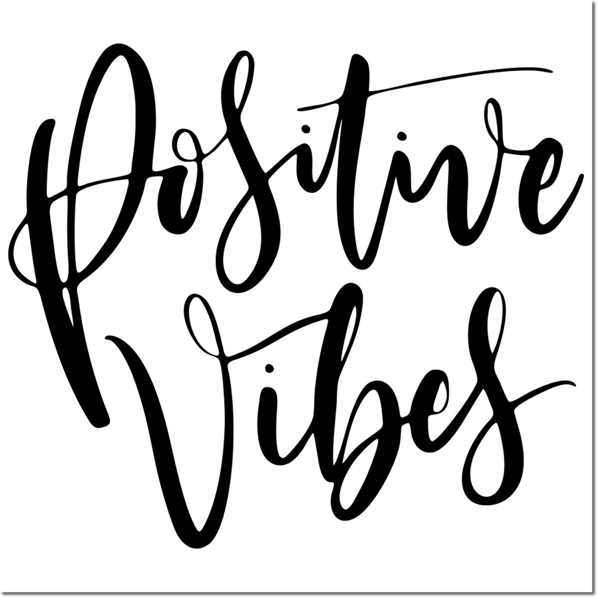 Aristotle Vibes script rubber stamp design for custom stationery, crafting, and labeling.