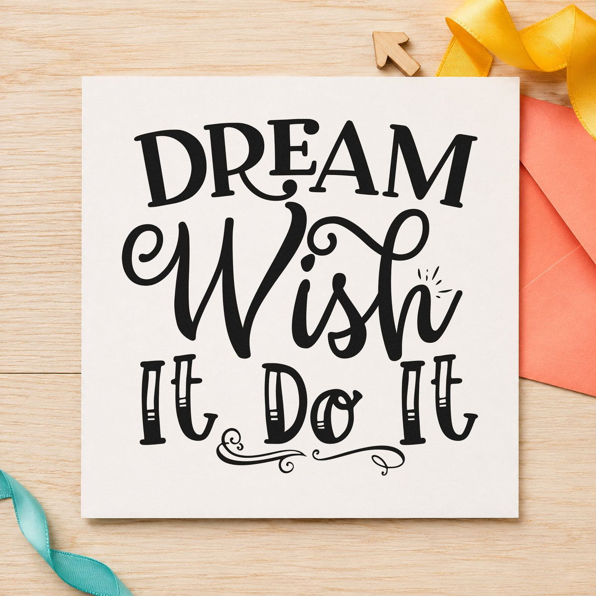 Dream Wish Do It Slim Pre-Inked Stamp in use 3