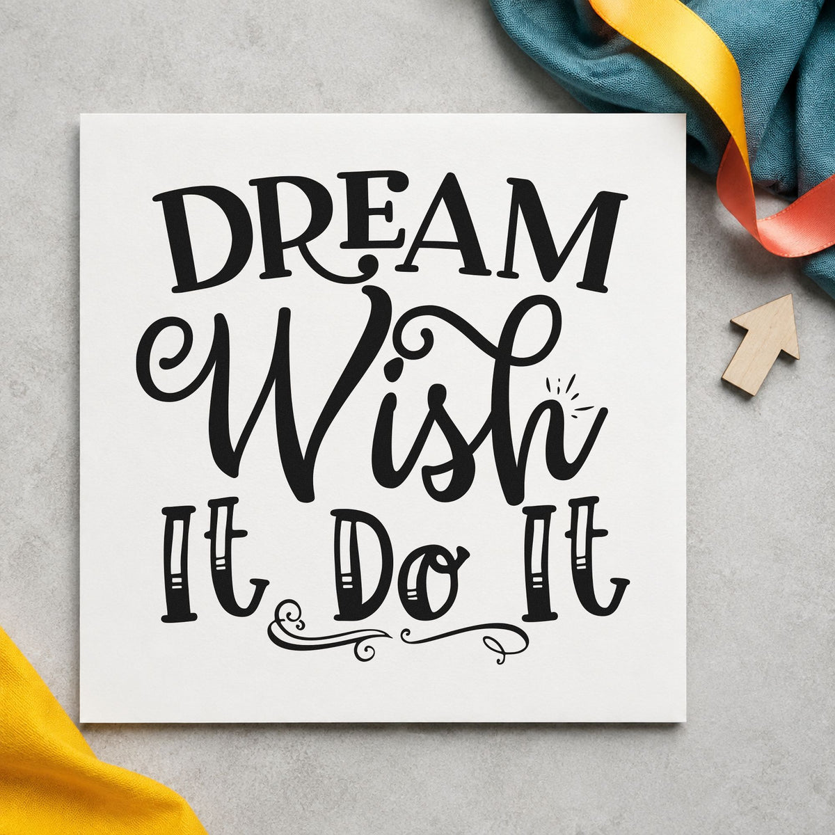 Dream Wish Do It Slim Pre-Inked Stamp in use 9