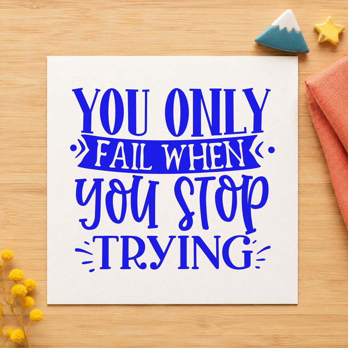 Only Fail When You Stop Stamp – Self-Inking in use 5