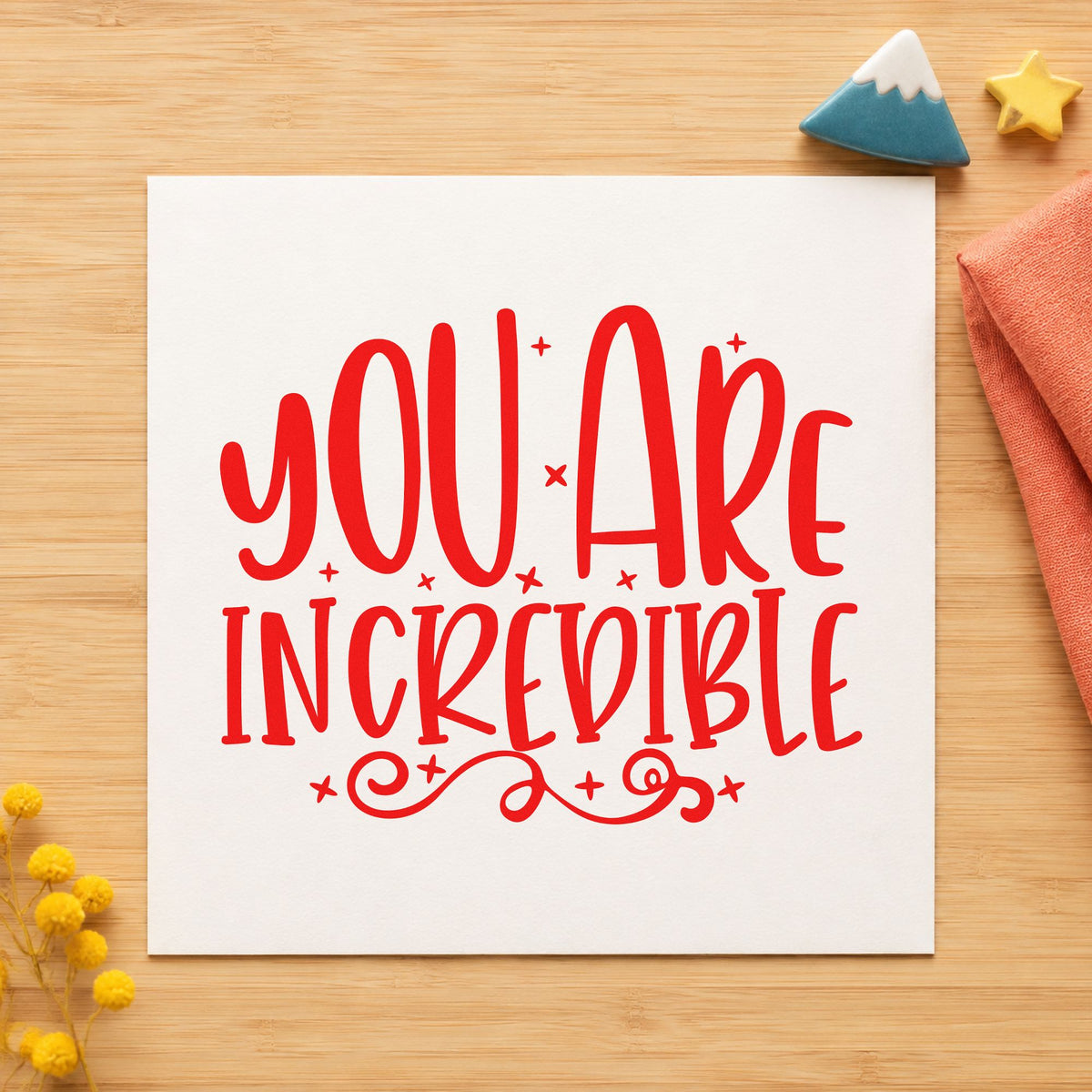 You Are Incredible Pre-Inked Stamp – Slim in use 7