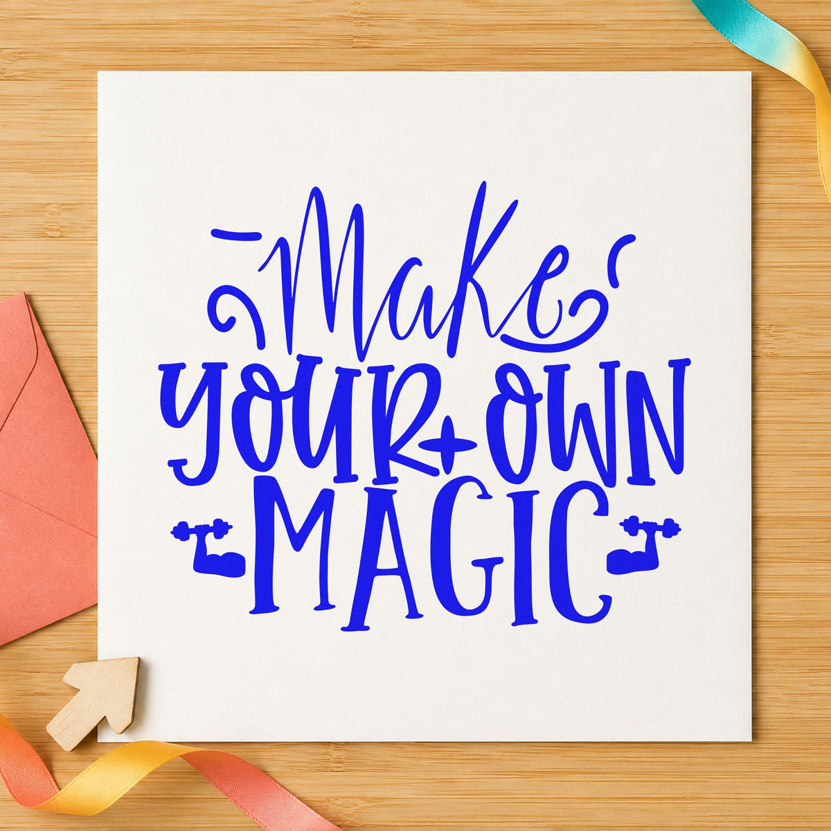 Make Your Own Magic Script Lettering Hand Stamp – Duo in use 5