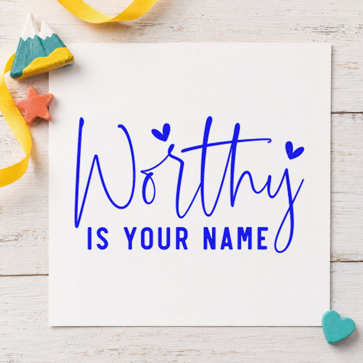 Worthy Is Your Name Stamp – PSI Pre-Inked in use 5