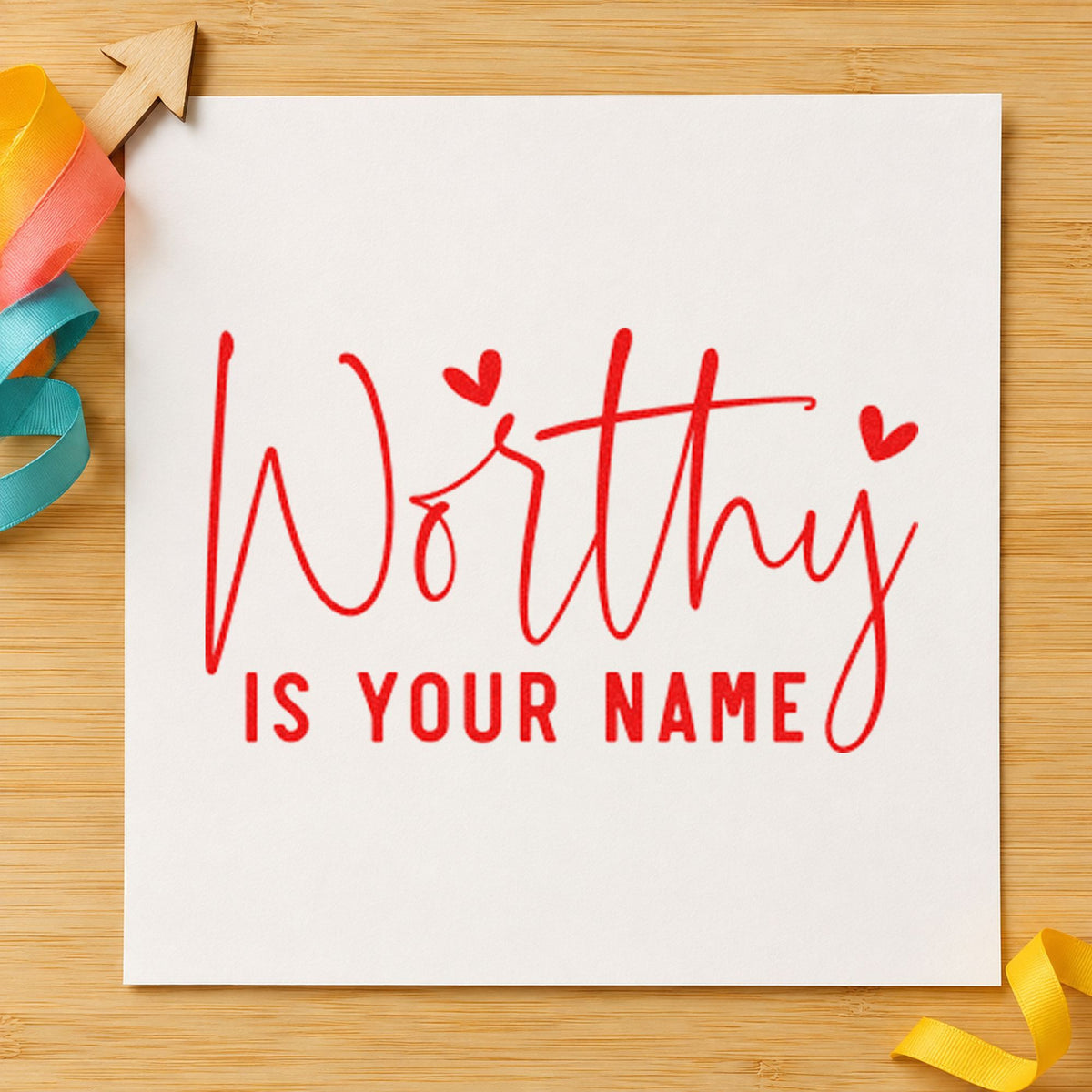 Worthy Is Your Name Stamp – PSI Pre-Inked in use 8