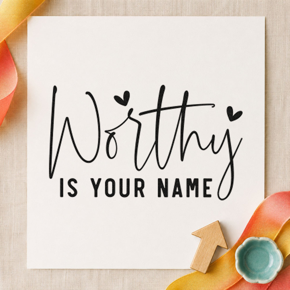 Worthy Is Your Name Stamp – PSI Pre-Inked in use 9