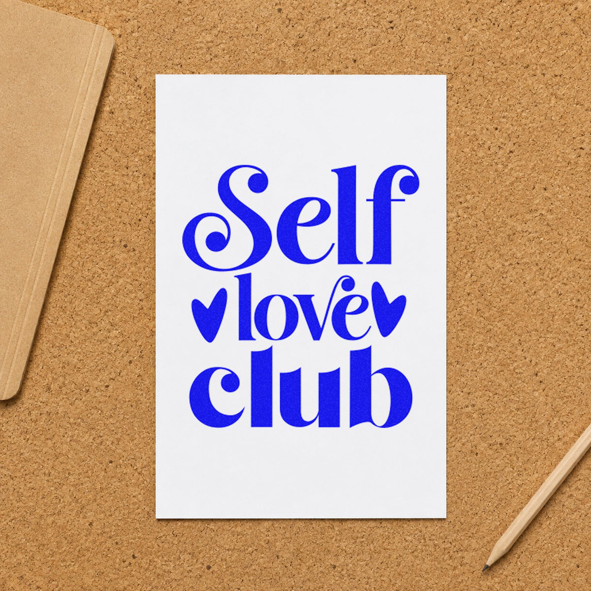 Self Love Club Hearts PSI Pre-Inked Stamp in use 5