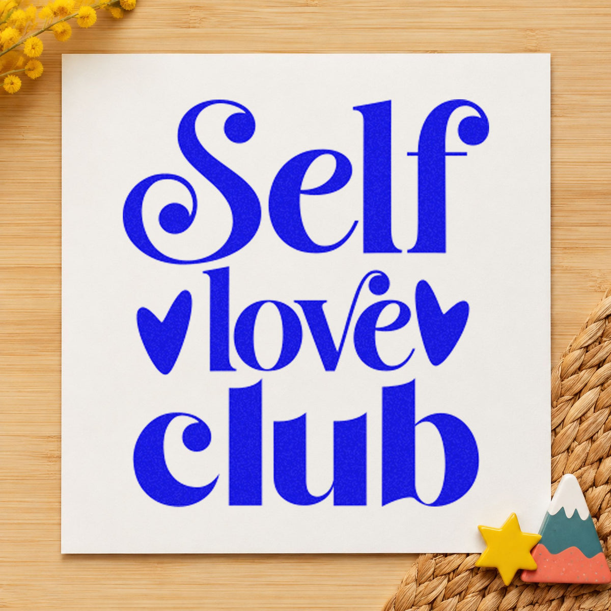 Self Love Club Hearts PSI Pre-Inked Stamp in use 6