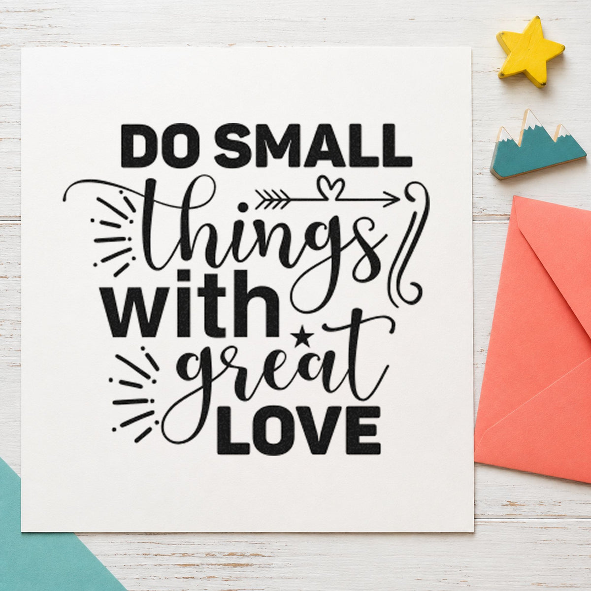 Small Things With Great Love Pre-Inked Stamp – Slim in use 3